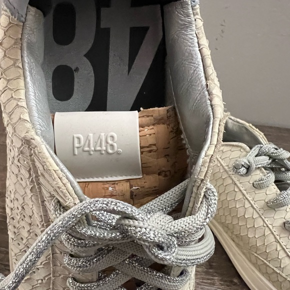 P448 John Margot women’s size 37 python embossed nubuck - Picture 5 of 12